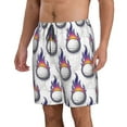thumbnail image 2 of Sikiie Golf balls Print Men's Beach Shorts, High Elastic Quick-drying Shorts - with Drawstring and Slip Pockets, Suitable for Beach, Sports, Vacation-Large, 2 of 6