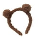 thumbnail image 2 of Adorable y dulce bola de peluche con orejas de oso, decoración divertida para el cabello para niña (marrón oscuro), 2 of 5