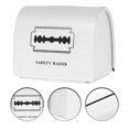 Zcyifa 2 pcs Shaving Blade Disposal Container Shaver Blade Disposal Box