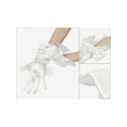 thumbnail image 3 of INSPIRE CHIC Women's Satin Gloves Elegant Wrist Length Full-Finger Glove with Bow Decor One Size White, 3 of 6