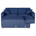 thumbnail image 4 of Sala Modular Reversible Makora Bennet con Memory Foam Azul Lino y Respaldo Ajustable, 4 of 8