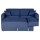 thumbnail image 4 of Sala Modular Reversible Makora Bennet con Memory Foam Azul Lino y Respaldo Ajustable, 4 of 8