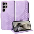 thumbnail image 1 of Funda GANGXUN para Samsung Galaxy S25 Ultra con diseño acolchado elegante, cuero PU, protección total y ajuste preciso, 1 of 5