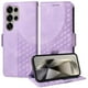 thumbnail image 1 of Funda GANGXUN para Samsung Galaxy S25 Ultra con diseño acolchado elegante, cuero PU, protección total y ajuste preciso, 1 of 5