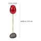 thumbnail image 2 of 1 juego de caja de metal con rosas artificiales para anillos, decoración de flores artificiales, regalo para festivales, color rojo, 2 of 6