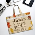 thumbnail image 6 of Kdxio Thanksgiving With A Grateful Heart File Tote Document Bag Business Briefcase Bag Document Organizer Tote Briefcase for Letter A4 Files Business Teacher Office Bag, 6 of 8