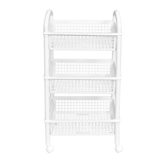 Carrito Organizador Italhome 3 Cestas Blanco