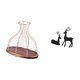 thumbnail image 5 of Portacorchos de vino,Soporte de metal para corcho de vino,tapón de vino,expositor,Estatua de reno,Estatua de reno negro,decoración del hogar,arte y artesanía,Figura de ciervo de resina, 5 of 8