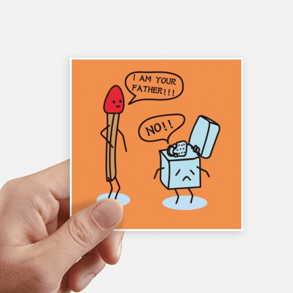 Lighter Match Life Consanguinity Sticker Square Waterproof Stickers