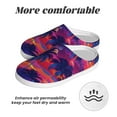 thumbnail image 6 of Yiaed Retro Palms Print Slippers Fuzzy Warm Cozy Slippers Non Slip House Slippers For Indoor Outdoor Slippers House Slippers-13, 6 of 7
