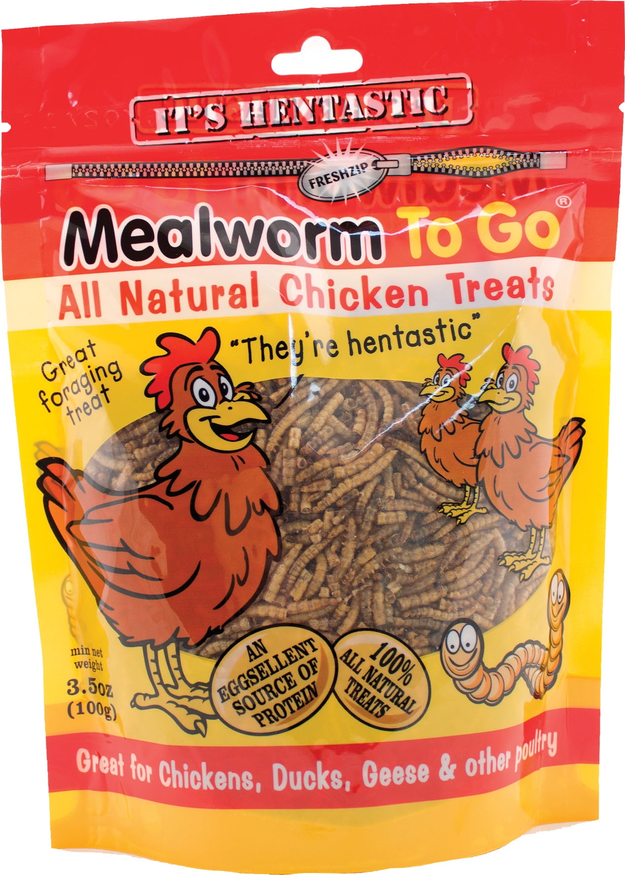 Hentastic Dried Mealworms, 3.5 oz