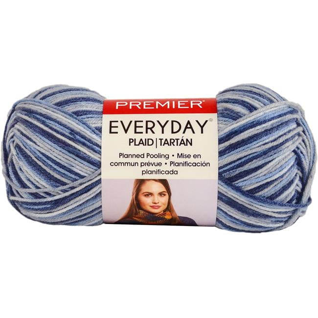 Premier Yarns Everyday PlaidDenim Blue Plaid