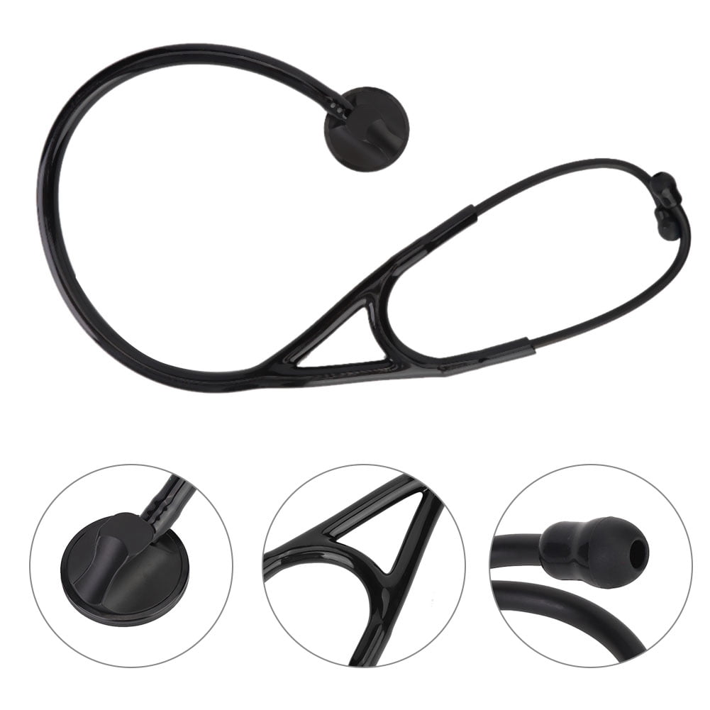Fyydes Stethoscope,Professional Cardiology Stethoscope Zinc Alloy Heart