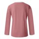 thumbnail image 4 of Pntutb moda mujer Daisy impresión manga larga camiseta Casual túnica blusa tops Pntutb Pntutb-3740, 4 of 5