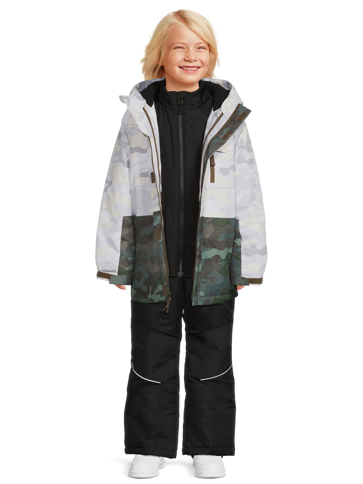 Swiss Tech Boys 3- in-1 System Winter Jacket with Hood, Size 4-18
