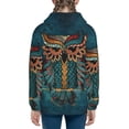 thumbnail image 6 of Kdxio Owl In Blue Pattern Kids Boys Girls Zip Up Hoodie 3D Printed Hooded Sweatshirt Hoody Coat with Pocket 7-12 Y-Small, 6 of 6