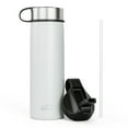 thumbnail image 1 of Costway Bouteille d'Eau Isolée à Double Paroi 22 oz en Acier Inoxydable avec 2 Couvercles et Paille, 1 of 10