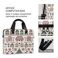 thumbnail image 4 of FORMRS 16" Laptop Bag Carrying Sleeve Case with Handle Travel Shoulder Briefcase, Green Nordic Christmas House, 4 of 8