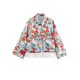 thumbnail image 1 of Conjuntos de dos piezas de pantalones anchos con estampado floral para mujer, camisa de manga larga con solapa y botonadura sencilla, nuevos conjuntos vintage para mujer 2024, 1 of 5