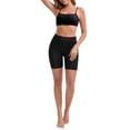 thumbnail image 2 of INSPIRE CHIC Mother's Day Women's Sports Bras Square Neck Wirefree Padded Push-Up Athletic Spaghetti Straps Seamless Bra S Black, 2 of 4