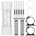 thumbnail image 1 of Tanque de enfriamiento de agua 6 orificios Aluminio blanco Accesorios de computadora Rosca G1/4 YSX TBDB170, 1 of 10