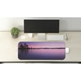 thumbnail image 2 of Lake Computer Mouse Pad, Calm Lake After Sun Disappeared with Hazy Evening Skyline Tranquil Nature Inspired Print, Rectangle Non-Slip Rubber Mousepad Large, 31" x 12", Purple, by Ambesonne, 2 of 2