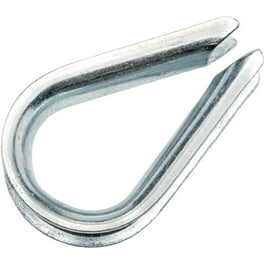 Campbell Galvanized Zinc Wire Rope Thimble 1/2 in. L Campbell Galvanized Zinc Wire Rope Thimble 1/2 in. L