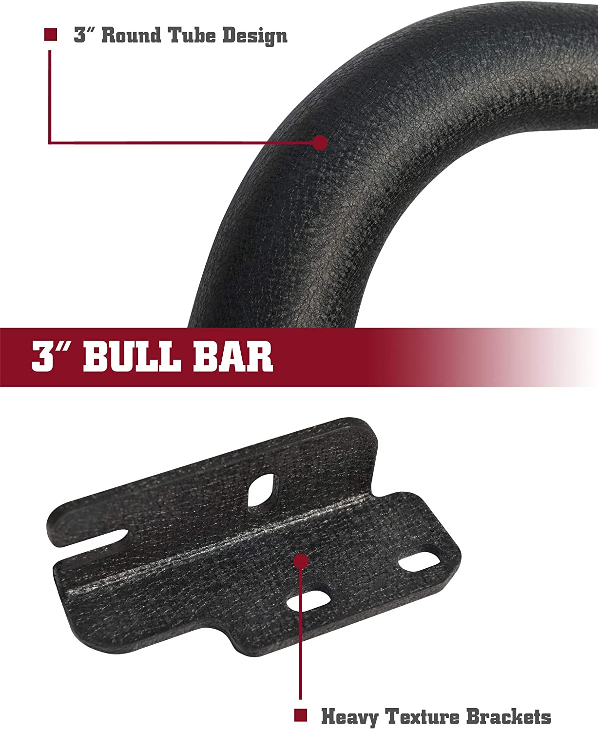 TAC Bull Bar Compatible with 2009-2018 Dodge RAM 1500 2019-2023 RAM 1500  Classic (Exclude Rebel /Warlock Trims) Truck Pickup 3