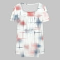 thumbnail image 4 of JURANMO My Orders Placed By Me Oversized Tshirts for Women Graphic Tees 2025 Summer Fashion Floral Print Blouses Casual Square Neck Short Sleeve Shirts Loose Fit Pleated Tunic Tops White XXXXXL, 4 of 6