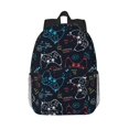 thumbnail image 1 of Xecao Joystick Gamepad Pattern Backpack for Students Lightweight School Bag with Water-Resistant Fabric Ergonomic Straps for Travel or Daily Use, 1 of 6