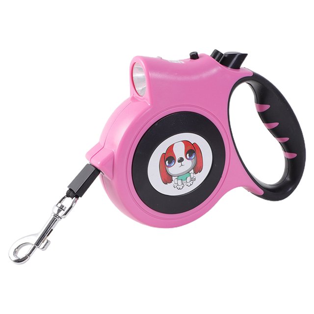 CSChome Pet Leash Pet Leash LED Cartoon Pattern Puppy Walking Leash Dog Walking