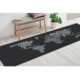 thumbnail image 2 of Black And White Rugs, Office Rug, Floor Rugs, Salon Rug, Machine Washable Rug, Map Rugs, Black Rugs, Rug, Indoor Rug, Home Decor, Large Rug, 2.6'x4' - 80x120 cm, 2 of 7