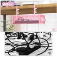 thumbnail image 3 of Under Desk Cable Management Tray, 15.7'' No Drill Steel Desk Cable Organizers, Wire Management Tray Cable Management Rack (1 Pack-Pink), 3 of 7