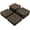 Black, variant on Neatifyes 27PCS Wooden Flooring Patio Deck Tiles Interlocking Tiles Patio Solid Wood and Plastic Indoor&Outdoor 12 x 12in Dark Brown