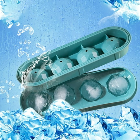 

Ice Cube Tray Flexible Ice Tray 4 Ice Molds For Freezer Easy Release Stackable Ice Trays For 2Pc
