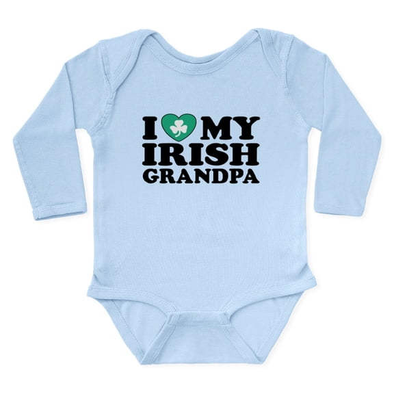 CafePress - Irishgrandpa Body Suit - Long Sleeve Cotton Baby Bodysuit
