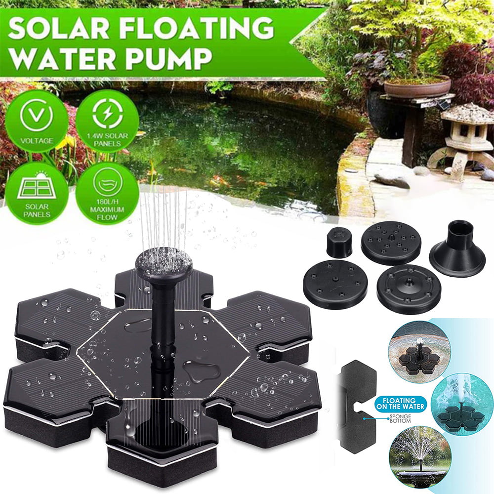 Details about   4W Solar Powered Floating Bird Bath Water Fountain Pump Garden Pond Pool Outdoor 