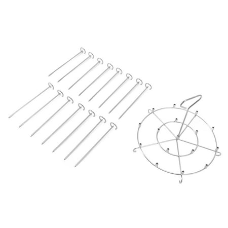 

8QT Skewer Holder 15 Skewers 8QT Skewer Stand Vertical Dishwasher Safe For Kabobs