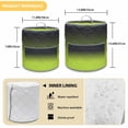 thumbnail image 6 of Dark Grey Green Pressure Cooker Cover Lemon Green Gradient Abstract Art Dust Cover for Kitchen Appliances with Top Handle & Storage Pockets, Fits 8 Quart Instant Pot, Air Fryer, Crock Pot, 6 of 9