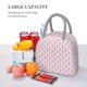 thumbnail image 5 of Balery Flamingo On Checkered Bolsa de Almuerzo para Mujeres, Caja de Almuerzo, Bolsa de Almuerzo Pequeña Impermeable, Tote de Almuerzo Reutilizable con Gran Capacidad, 5 of 6