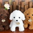 thumbnail image 4 of LIWEN Realistic Curly Plush Dog Puppy Stuffed Doll Home Sofa Car Decor Girls Gift, 4 of 8