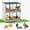 4 Holes - Green, variant on Chicken Nesting Box with Metal Legs, 3 Hole Nest Boxes for Laying Eggs, Heavy Duty Metal Nest Boxes for Chicken Poultry Dove Duck and Pigeon to Collect Eggs, Roll Away Nesting Box Green