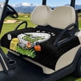 thumbnail image 3 of Xixirimido Golf Cart Seat Cover Quilted Golf Cart Seat Towel Blanket with 4 Pockets Fit for 2 Person Seats Carts Portable Travel Friendly Easy Carrying, Golf Time Grass Stars, 3 of 8