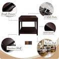 thumbnail image 3 of Casual Home 649-23 Notre Dame Table de Nuit avec Port USB, Espresso, 3 of 5
