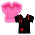 thumbnail image 1 of Camiseta Doctor tema molde de silicona DIY postres Cupcake Cake Topper Decoración, 1 of 4