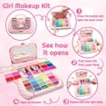 thumbnail image 3 of Kit de Maquillaje CLRDZN 49 piezas lavable para niñas de 5 a 8 años, 3 of 9
