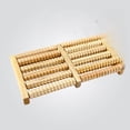 thumbnail image 1 of Natural Wooden Foot Roller Massager with 5 Rows of Nails – Portable Reflexology Tool for Pressure Point Relief, Blood Circulation & Relaxation – Ideal for Running, Fitness & Daily Wellness Care, 1 of 6