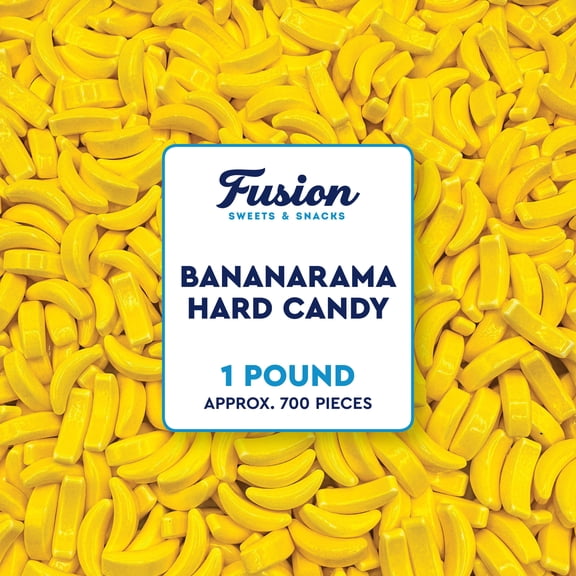 Bananarama Banana Candy – 1 LB Bulk Banana Flavored Hard Candy – Yellow Banana Candies – Candy Bananas for Gumball Machine Refills, Buffets, Party Favors, Gifts & More
