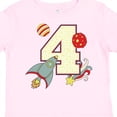 thumbnail image 4 of Inktastic 4th Birthday Outer Space Theme Boys or Girls Toddler T-Shirt, 4 of 5