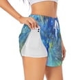 thumbnail image 2 of Haiem Peacock Women's 2 in 1 Running Shorts - Lightweight Athletic Workout Gym Yoga Breathable Sports Shorts Liner with Phone Pockets-Small, 2 of 9